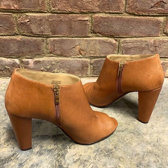 Banana Republic Delilah Tan Open Toe Ankle Bootie Size 8.5 - Picture 7 of 15